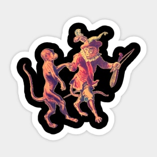 Dancing monkeys Sticker